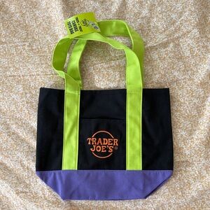 Mini Trader Joe’s Trick or Treat Halloween Canvas Tote Bag - NWT